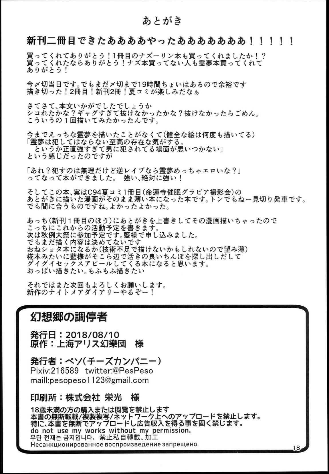 幻想郷の調停者 17ページ