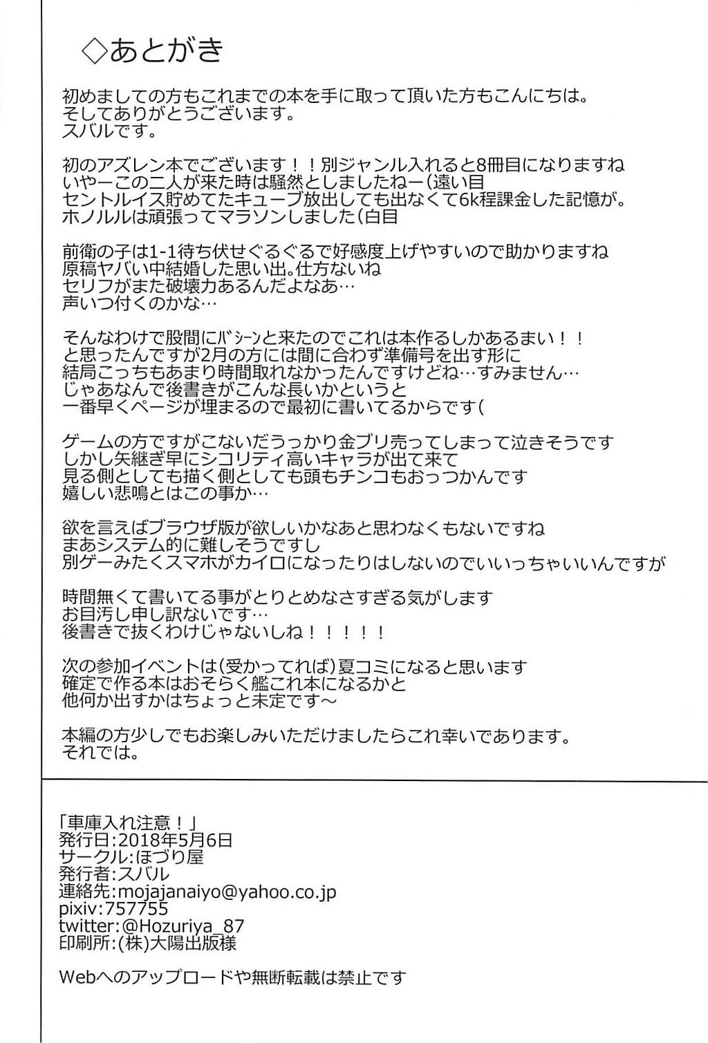 車庫入れ注意! 17ページ