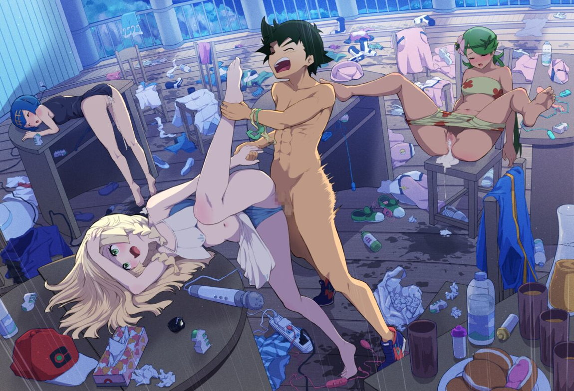 その後、凱旋したチャンピオンとアローラするアローラガールズ 2ページ