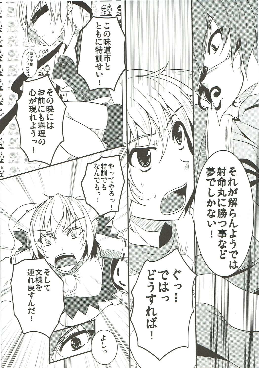 文と椛の肉料理勝負！ 24ページ