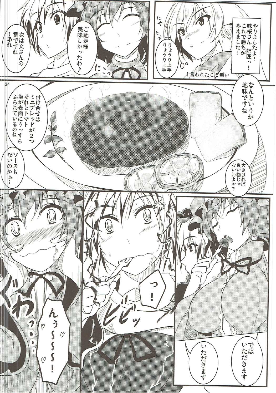 文と椛の肉料理勝負！ 35ページ