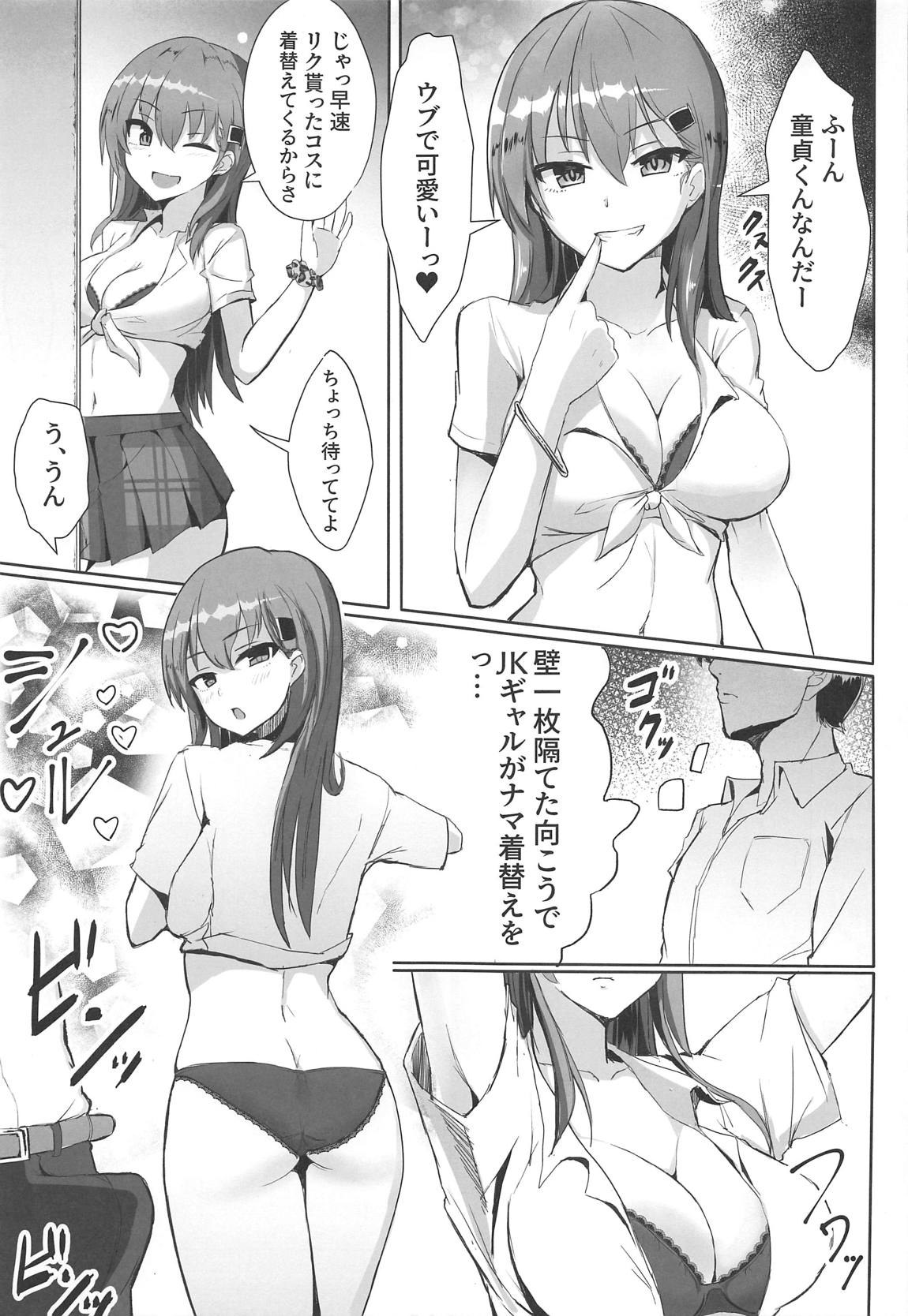 デリヘル鈴谷&熊野とコスプレえっち！ 4ページ