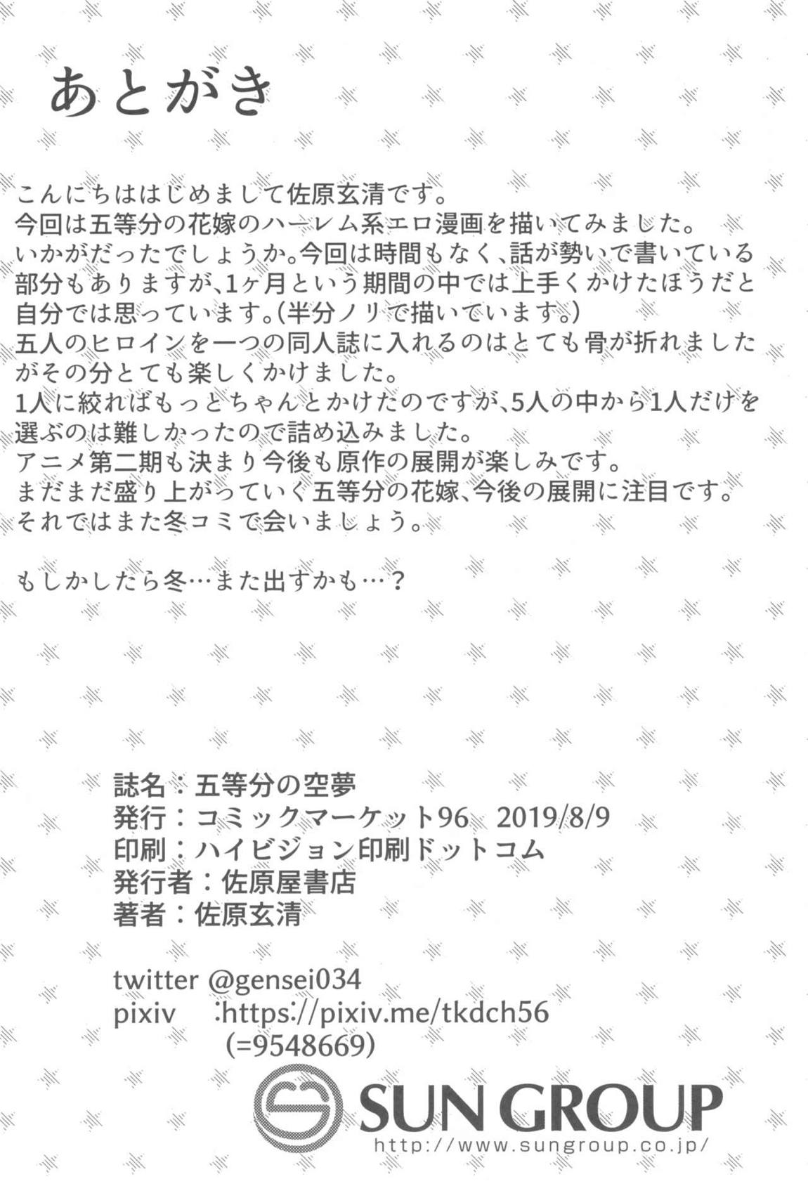 五等分の空夢 37ページ