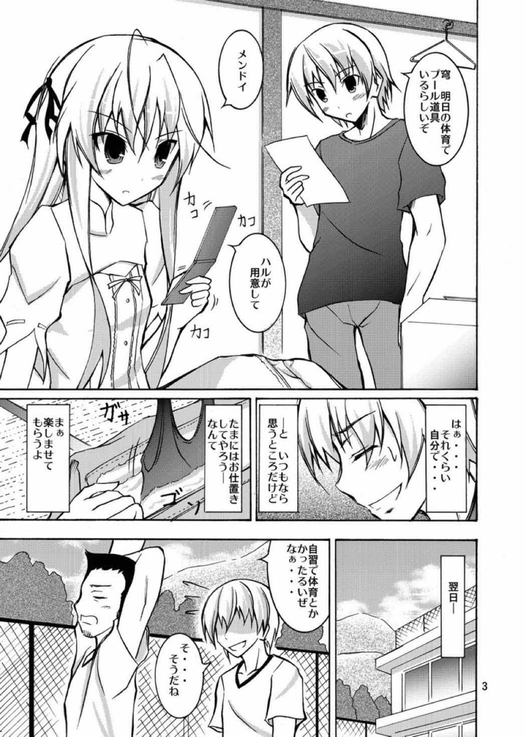 穹と溶ける水着とブール掃除 2ページ