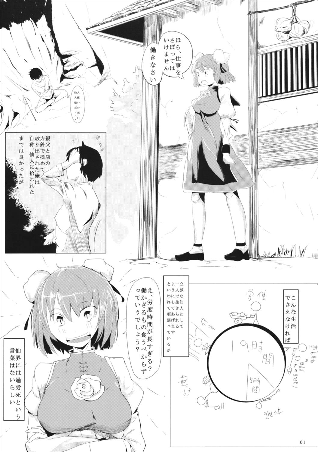 華扇ちゃんと薄いことする本 2ページ