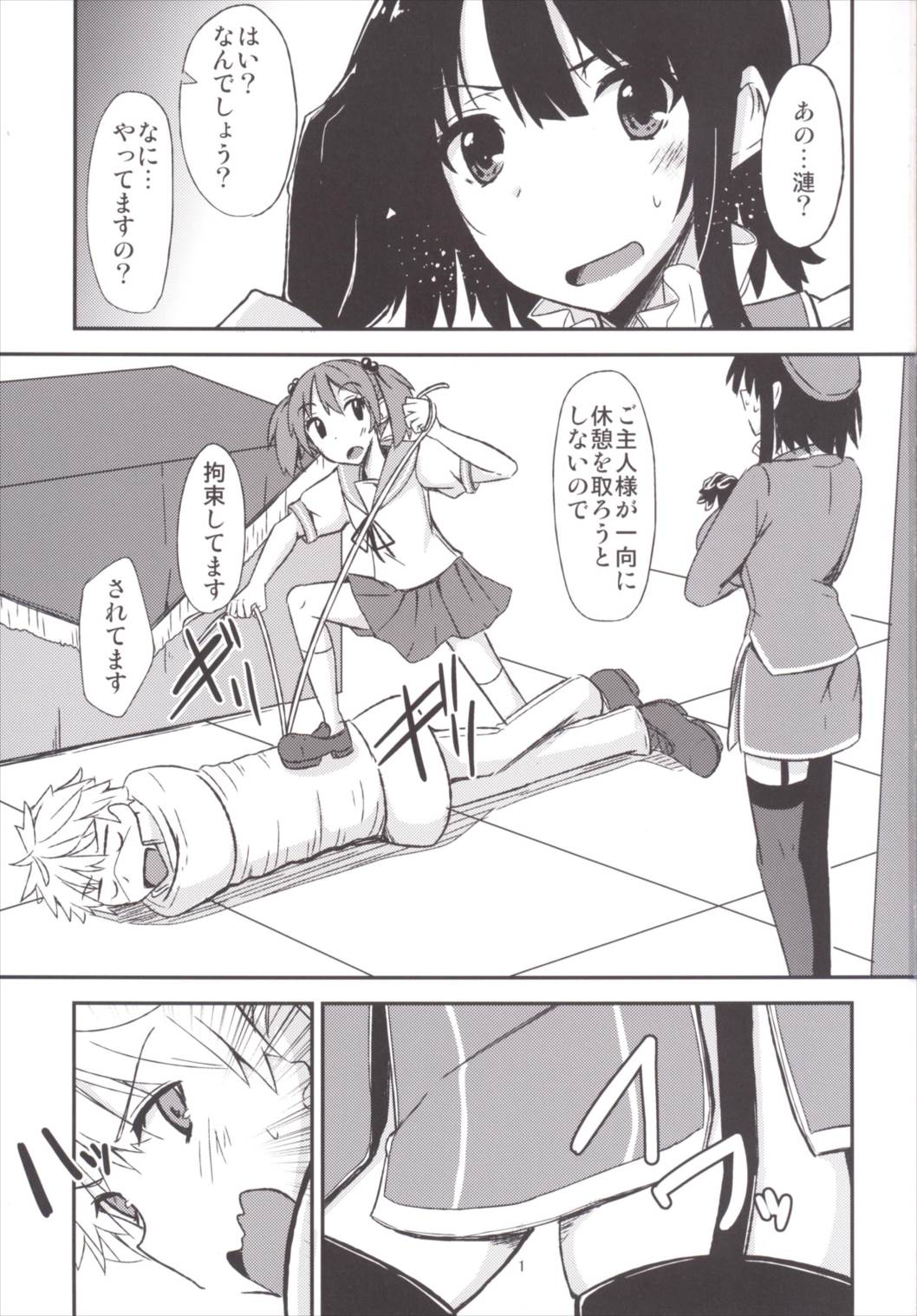 FlirT 高雄とイチャイチャする艦これ漫画 2ページ