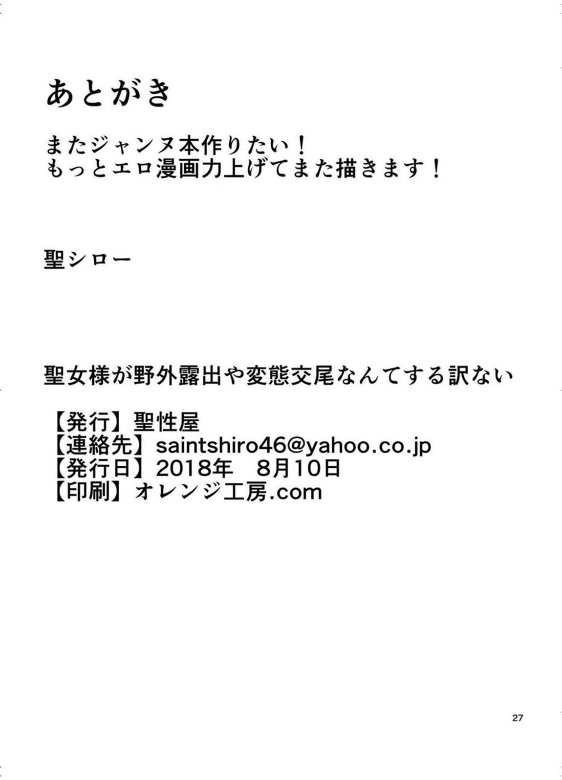 聖女様が野外露出や変態交尾なんてする訳ない 28ページ