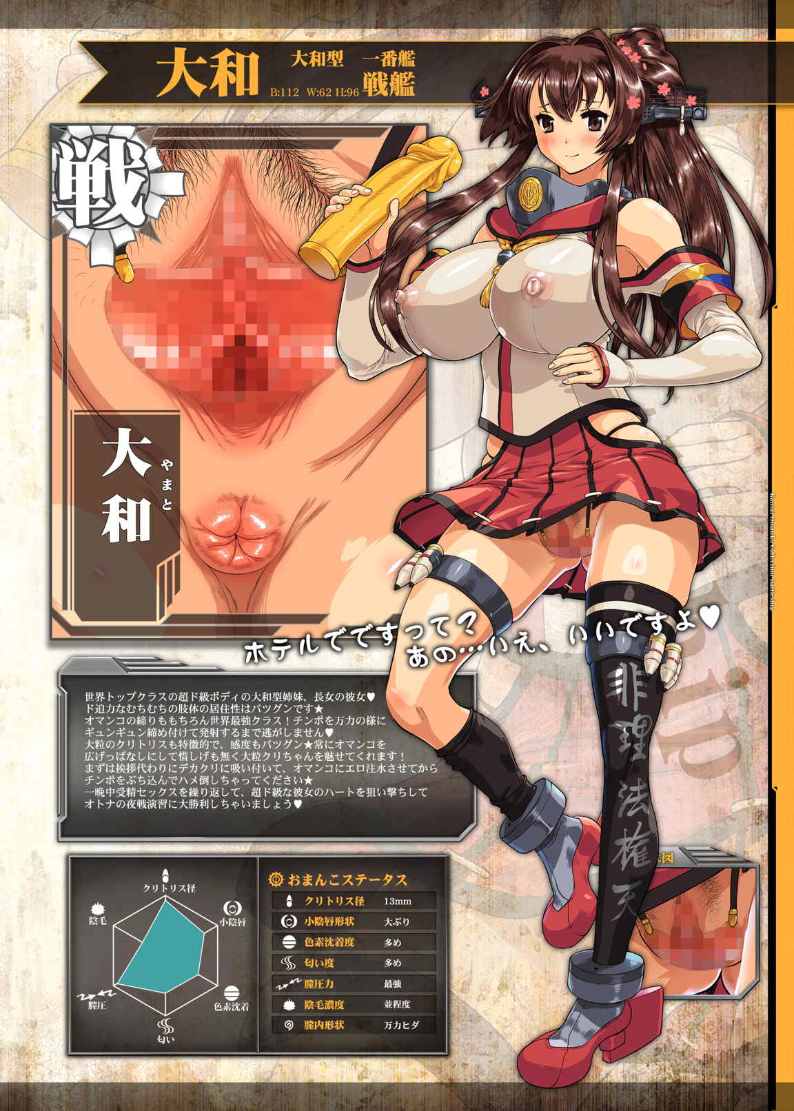 艦隊おまんここれくしょん戦艦編 13ページ