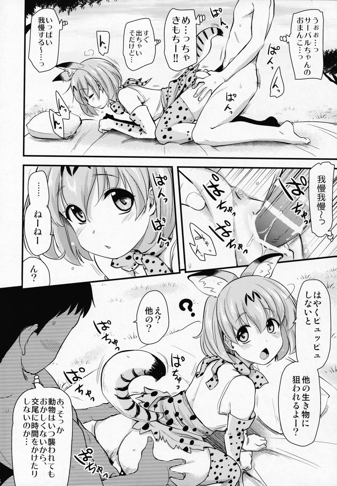 サーバルちゃんに、『繁殖のための交尾』じゃない、気持ち良くなるための『生ハメセックス』教えてあげる話。 7ページ