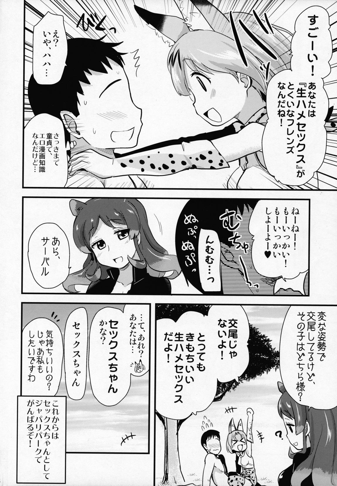 サーバルちゃんに、『繁殖のための交尾』じゃない、気持ち良くなるための『生ハメセックス』教えてあげる話。 15ページ