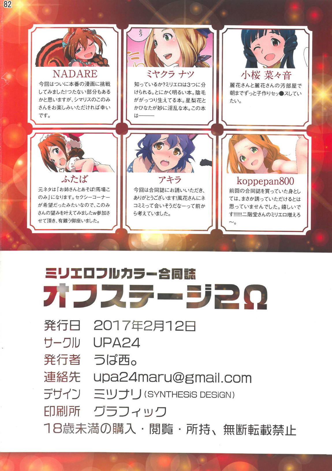 ミリエロフルカラー合同誌 オフステージ2 80ページ