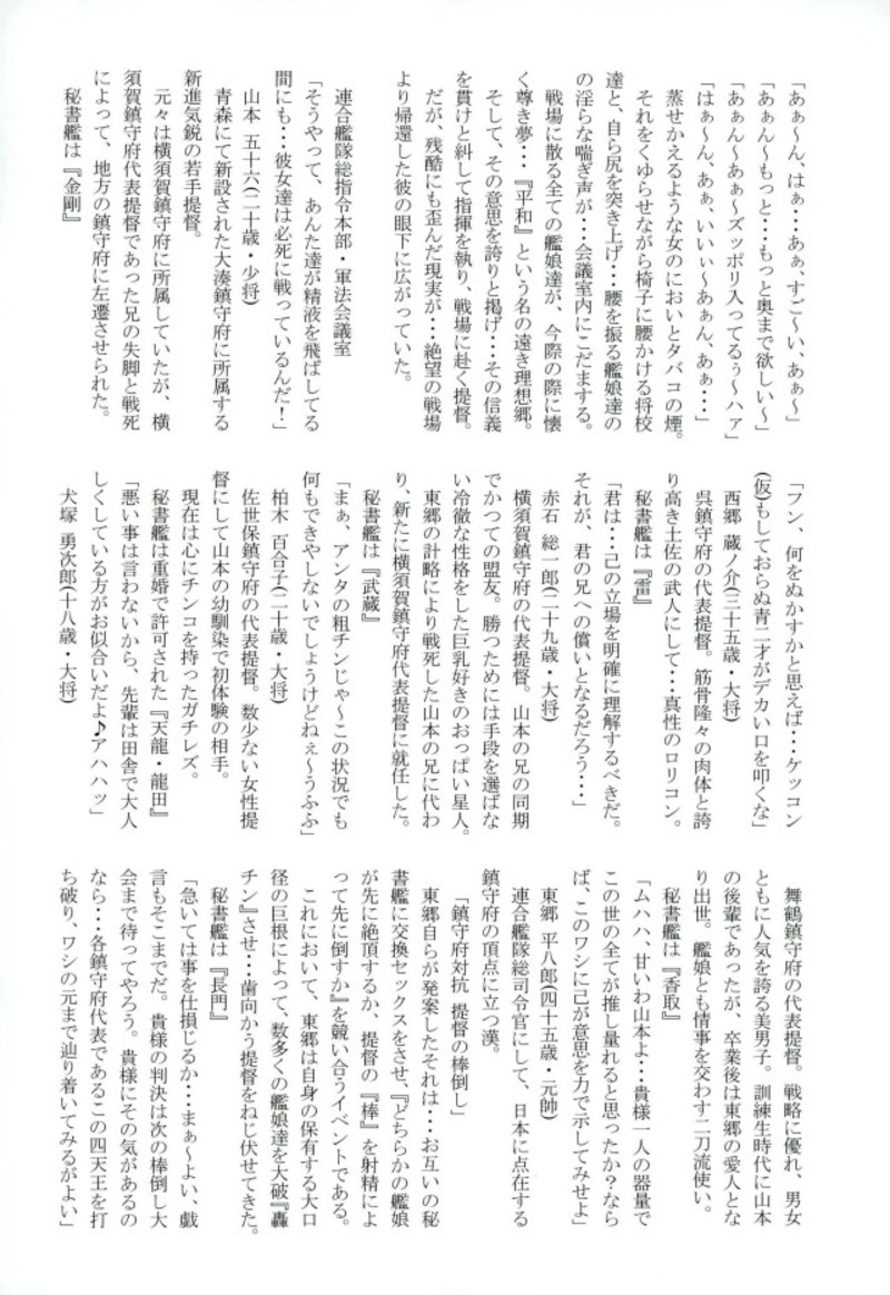 鎮守府対抗 提督の棒倒しー金剛編ー前編 3ページ