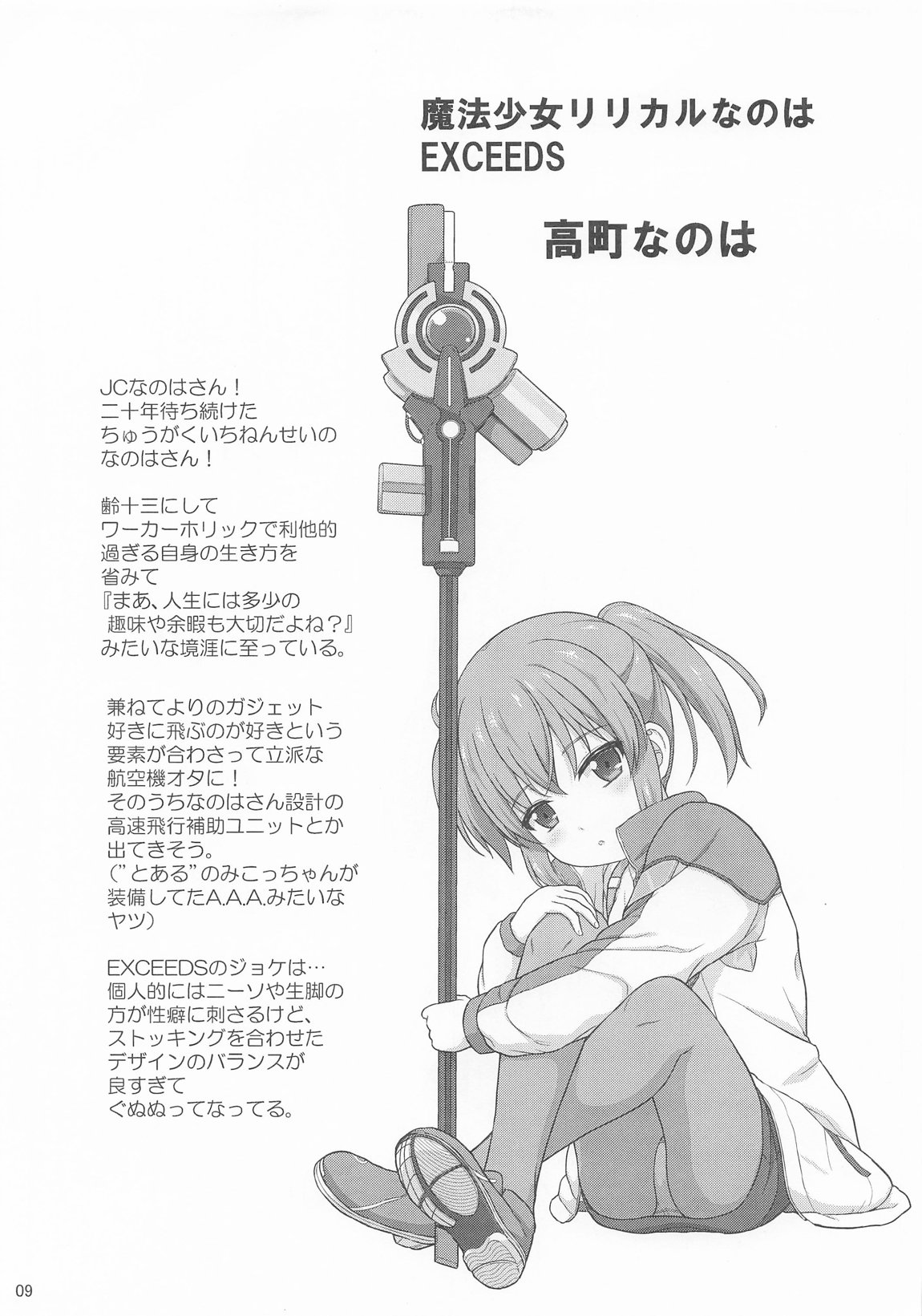 なのはEXCEEDSの薄い本 8ページ