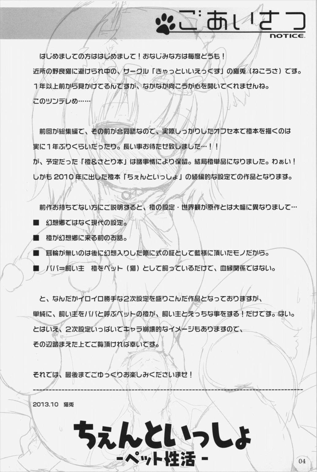 ちぇんといっしょ 3ページ