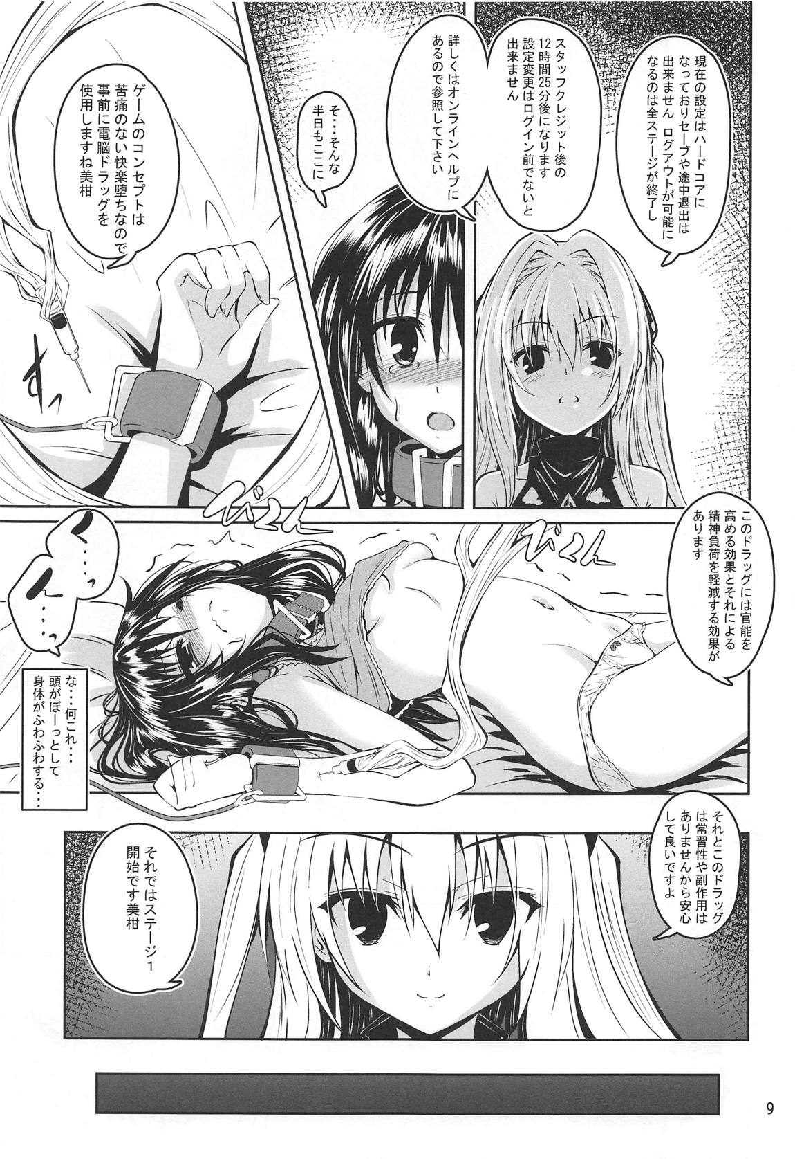 拘束された美柑が調教ゲームクリアを頑張る話 8ページ