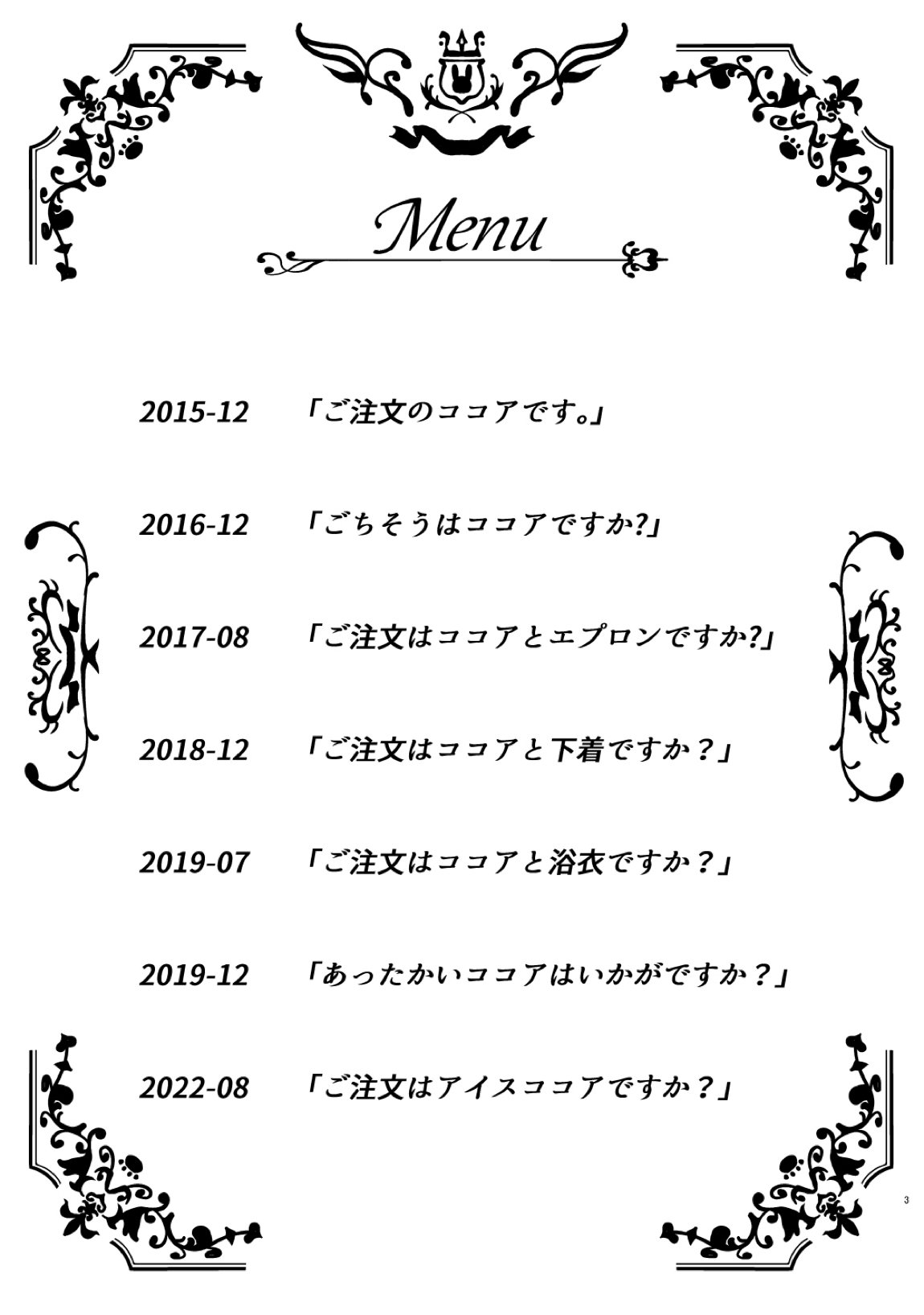 ご注文はココアと総集編ですか？ 2ページ