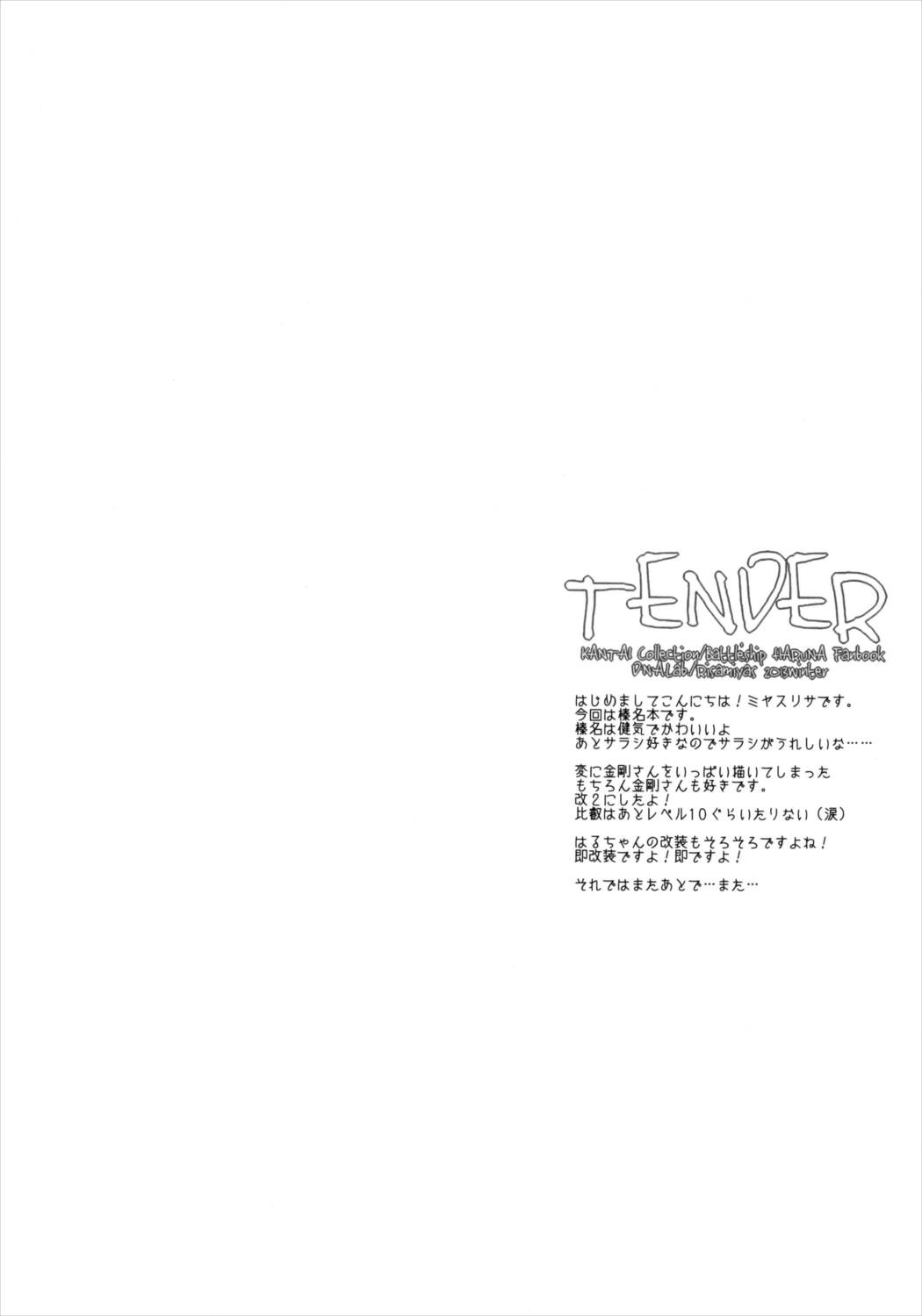TENDER 3ページ