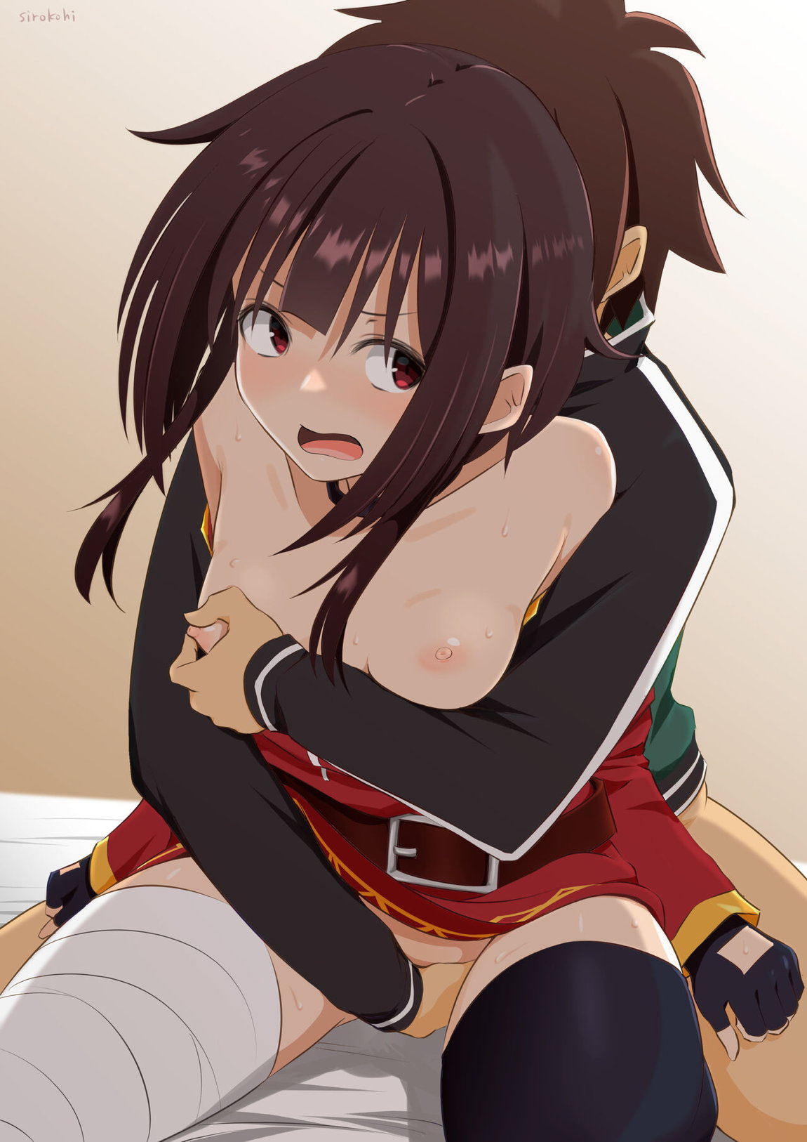 爆裂練前払い見抜きめぐみん + 3点同時責められセックスめぐみん 13ページ
