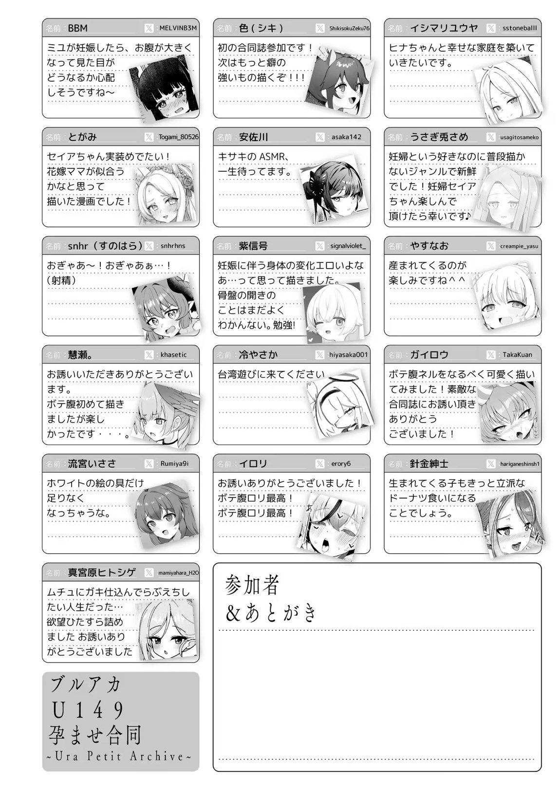 ブルアカU149孕ませ合同 ～Ura Petit Archive～ 159ページ