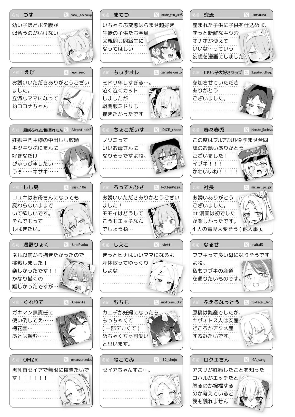 ブルアカU149孕ませ合同 ～Ura Petit Archive～ 160ページ