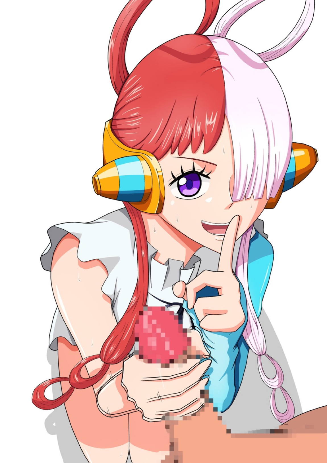 世界のウタ姫にこっそり手コキで抜いてもらう。 6ページ