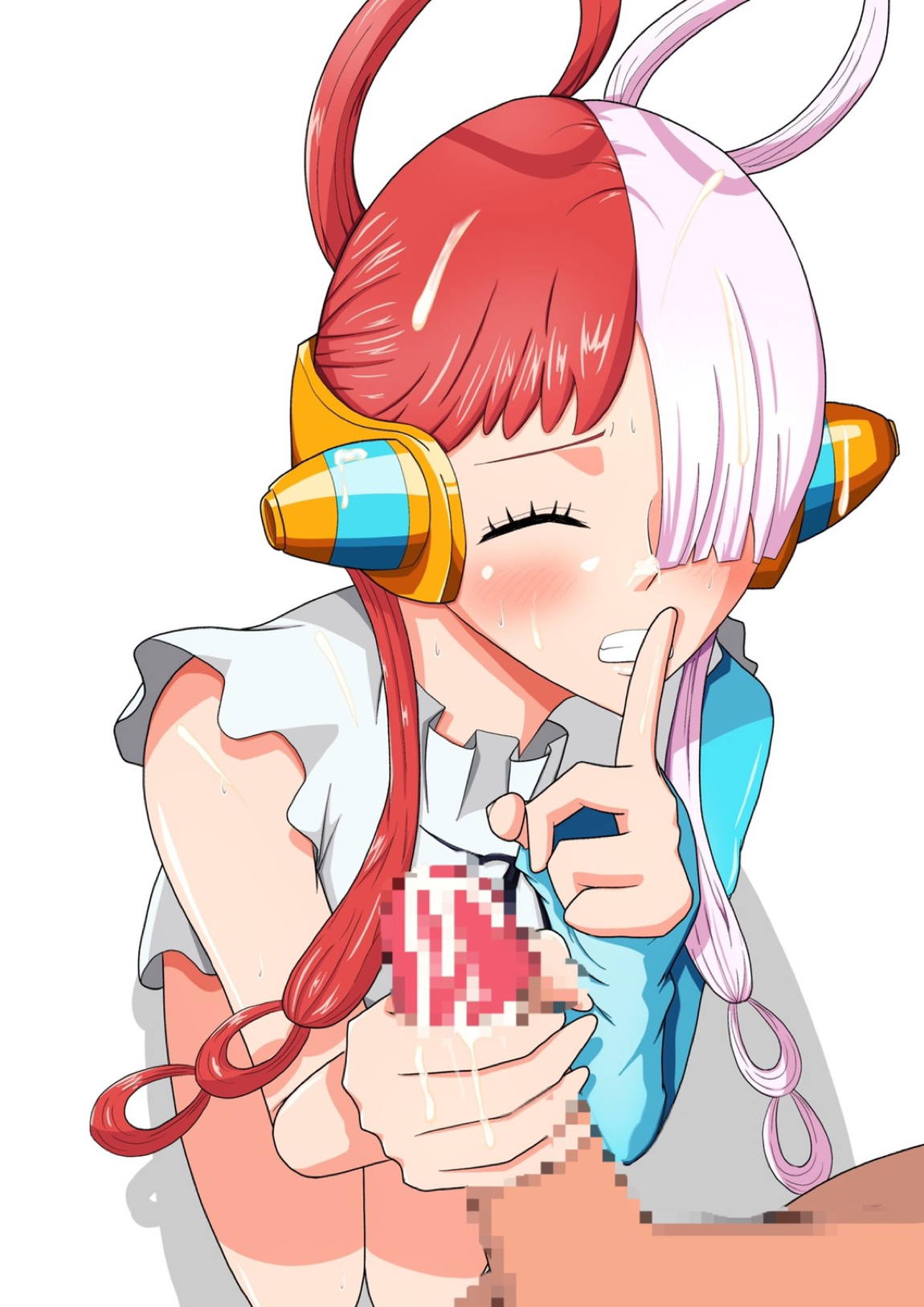 世界のウタ姫にこっそり手コキで抜いてもらう。 12ページ