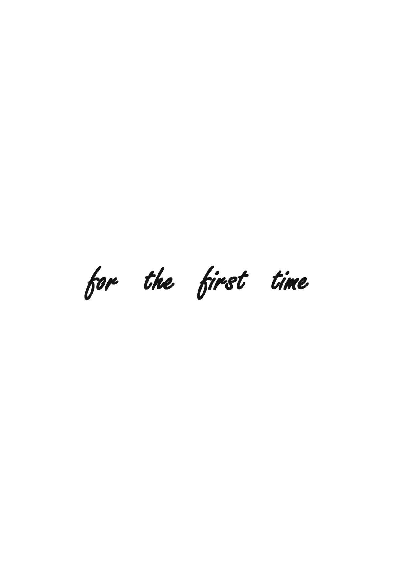 for the first time 2ページ