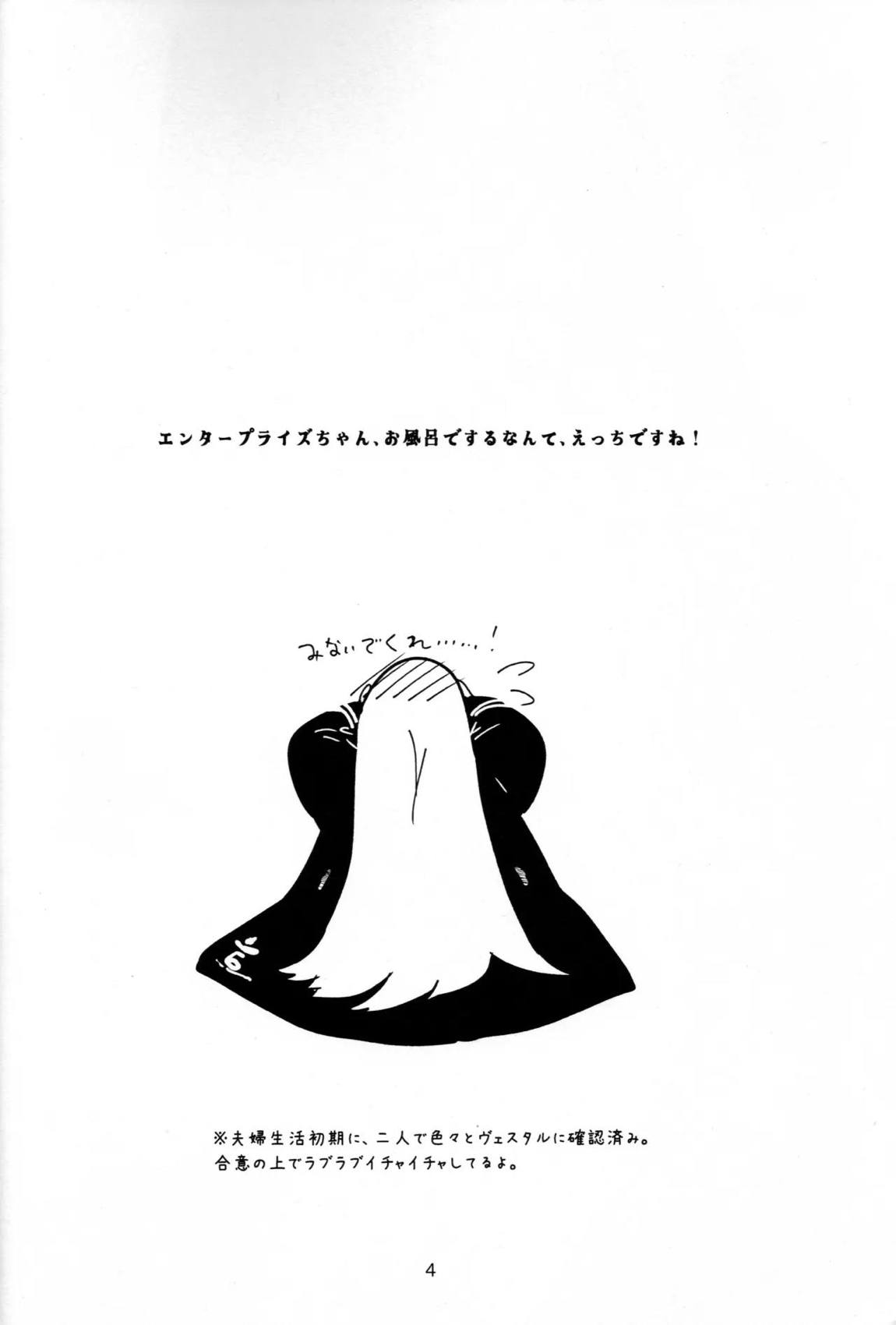 エンタープライズと湯けむりえっち 3ページ