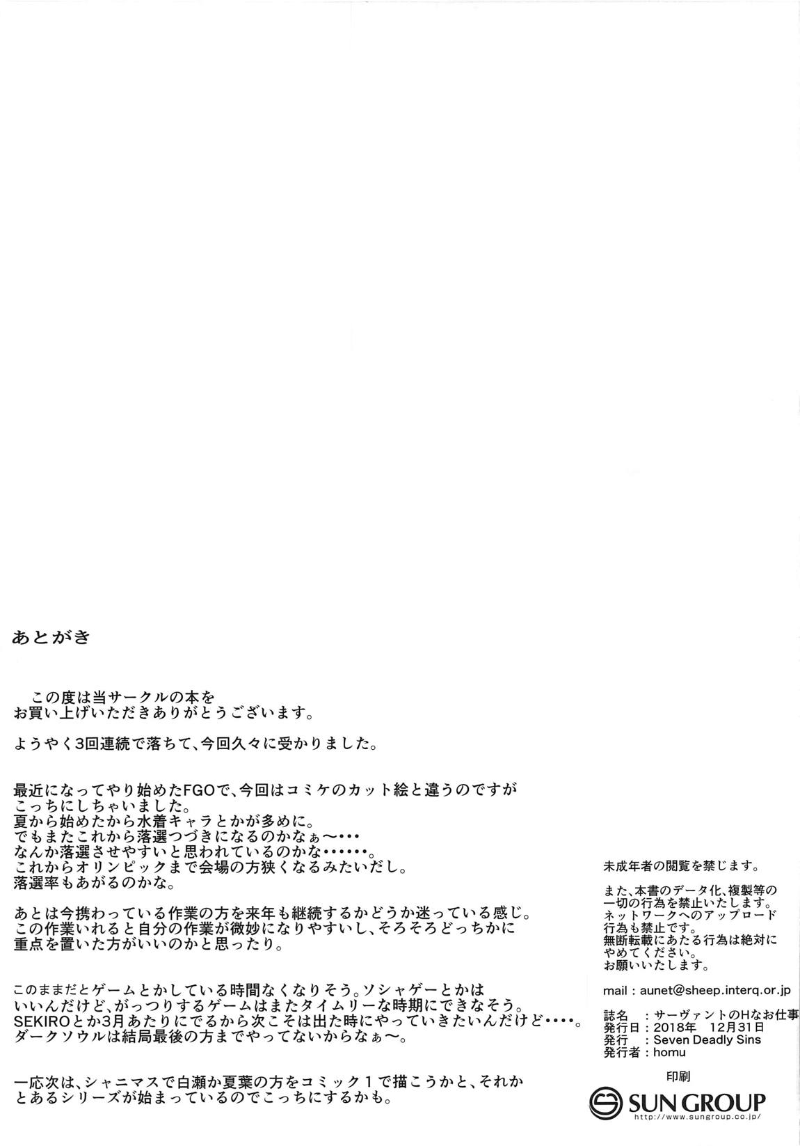 サーヴァントのHなお仕事 15ページ