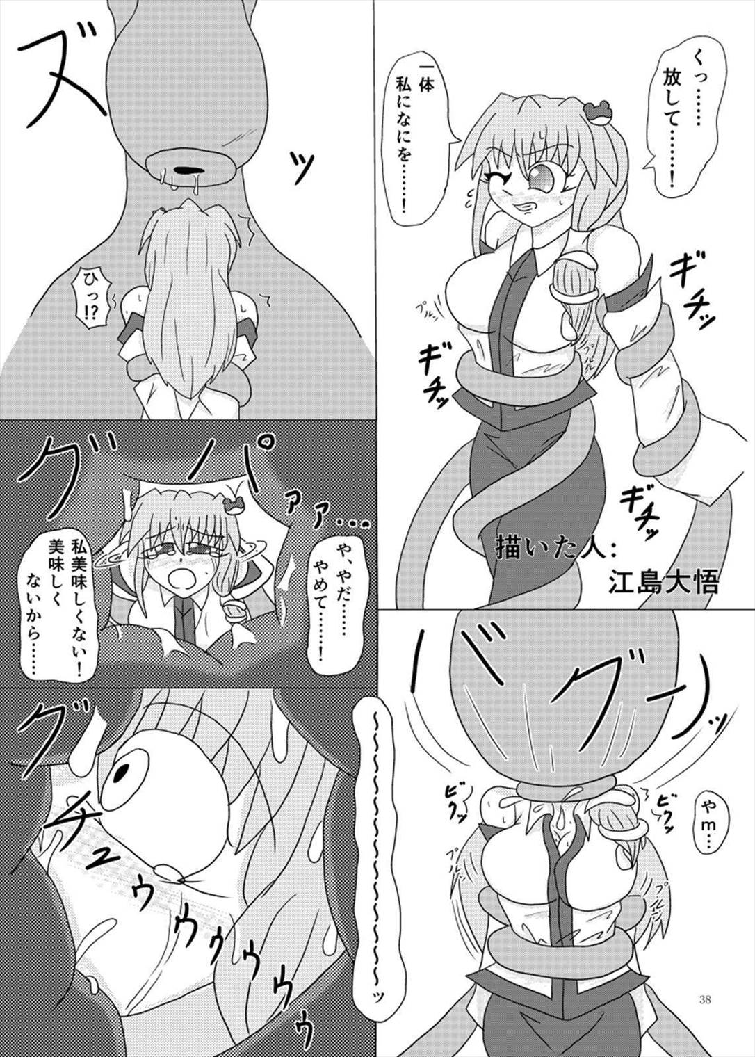 丸呑みの缶詰 東方×丸呑みシチュ合同誌 38ページ