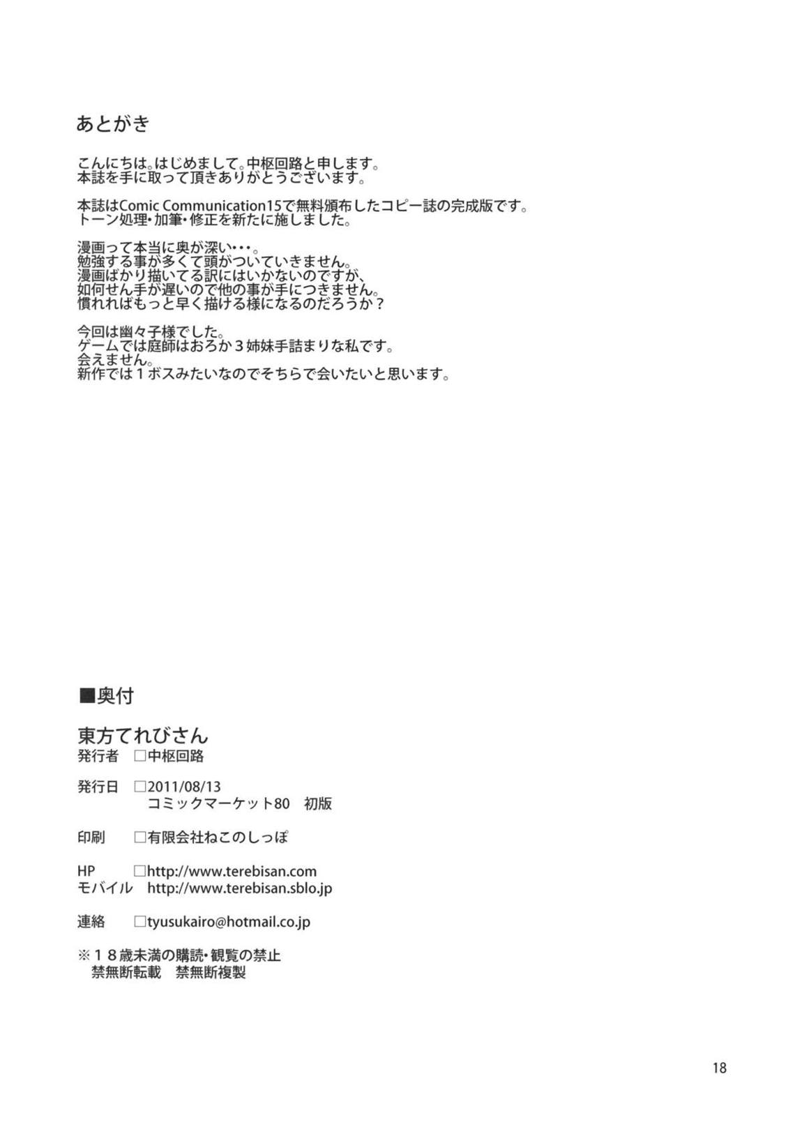 東方てれびさん 17ページ