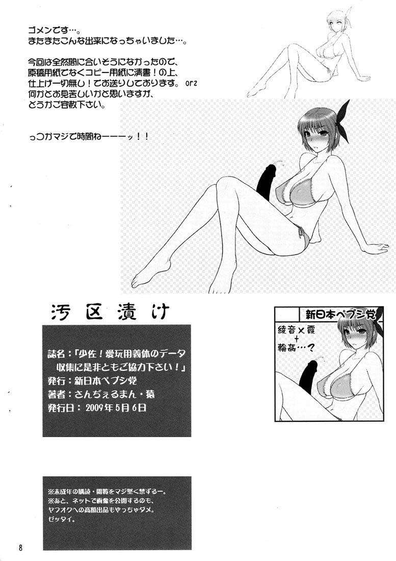 少佐!愛玩用義体のデータ収集に是非ともご協力ください! 7ページ