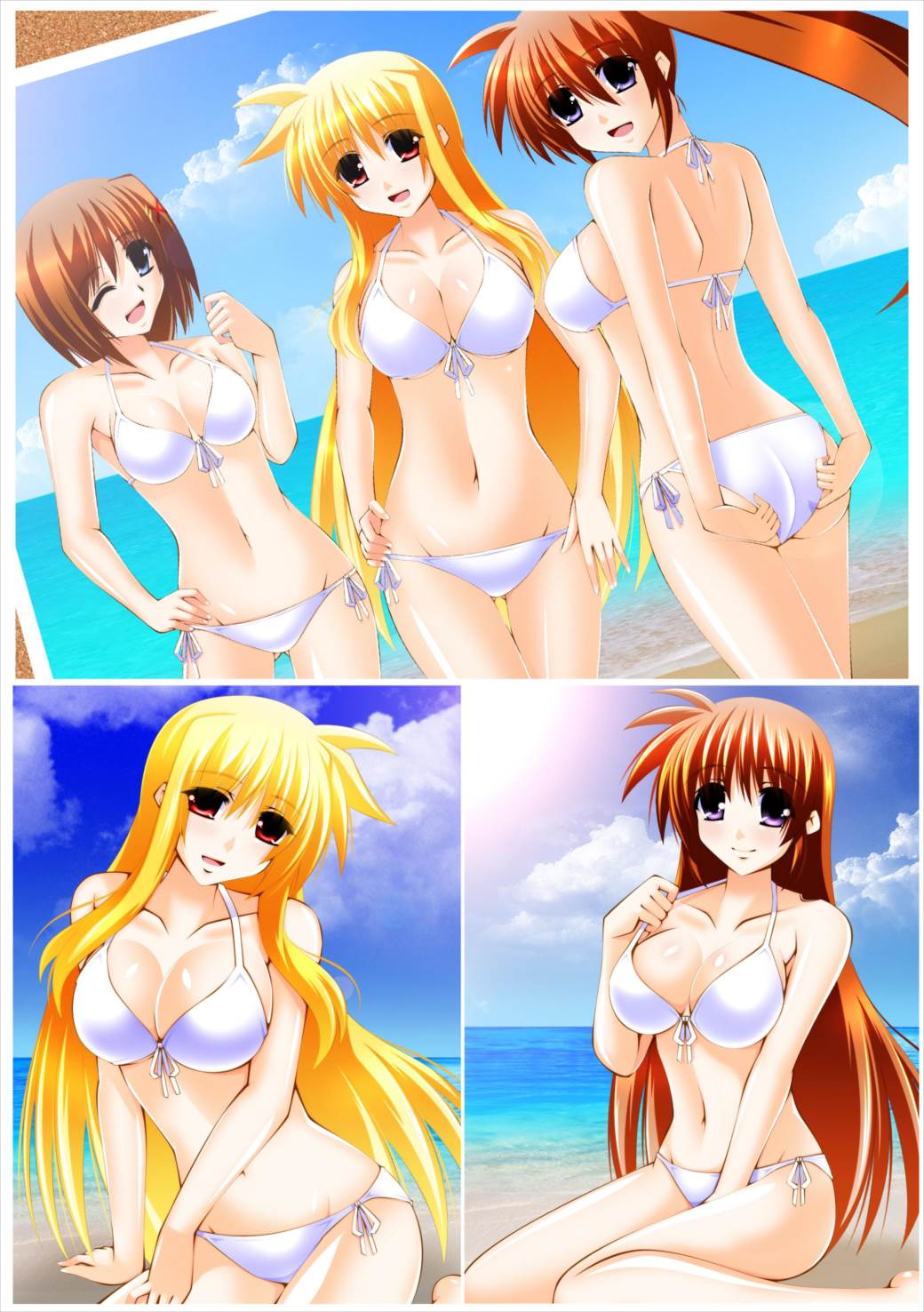 水着少女グラビアなのは 5ページ
