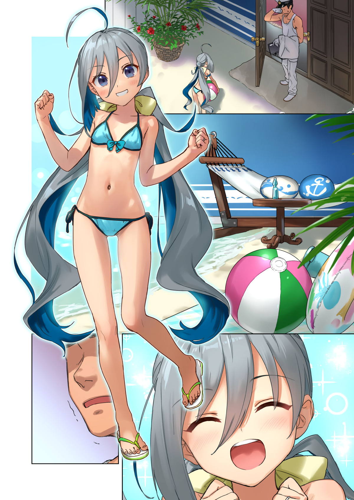 清霜といっしょにバカンスしよ！塗り直し版 25ページ