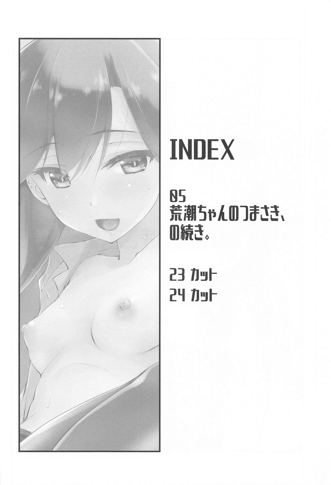 荒潮ちゃんのつまさき、の続き。 3ページ