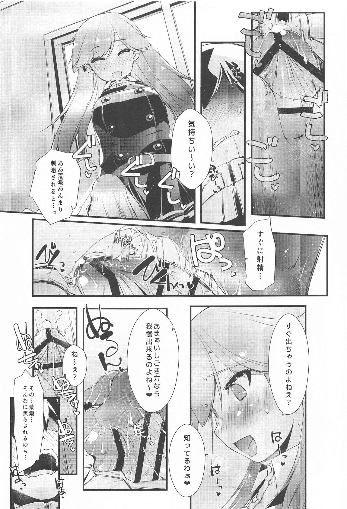荒潮ちゃんのつまさき、の続き。 12ページ