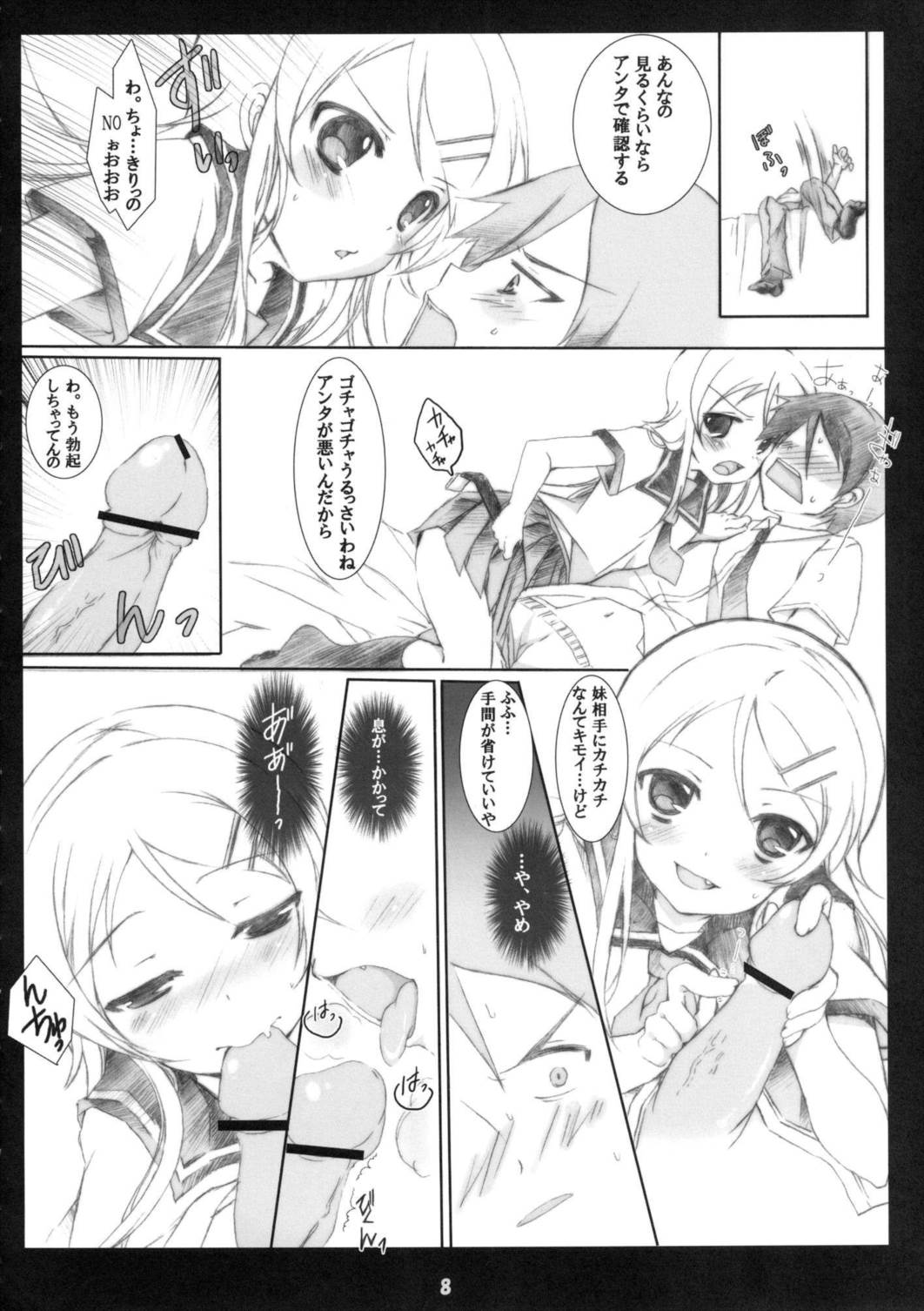 俺の妹がこんなに成人向けなわけがない!! 8ページ