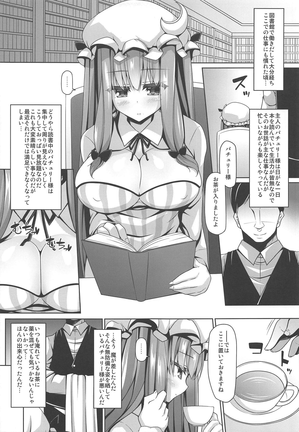 寝ているパチュリーには何をしてもよい 4ページ