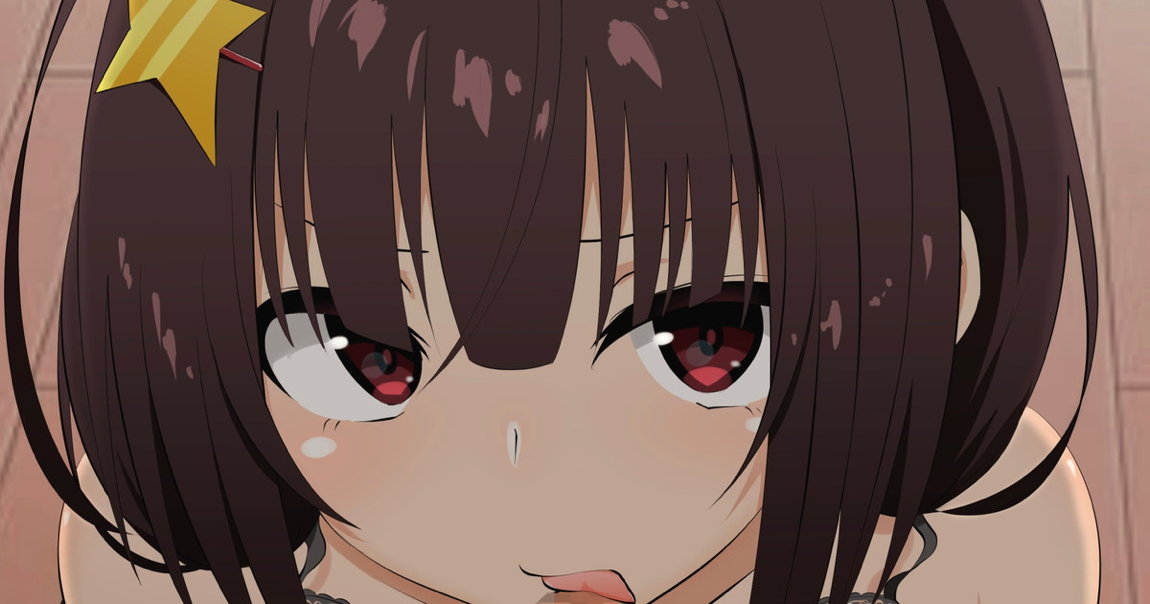 大人こめっこにフェラ→子作りセックスをされるカズマ 1ページ