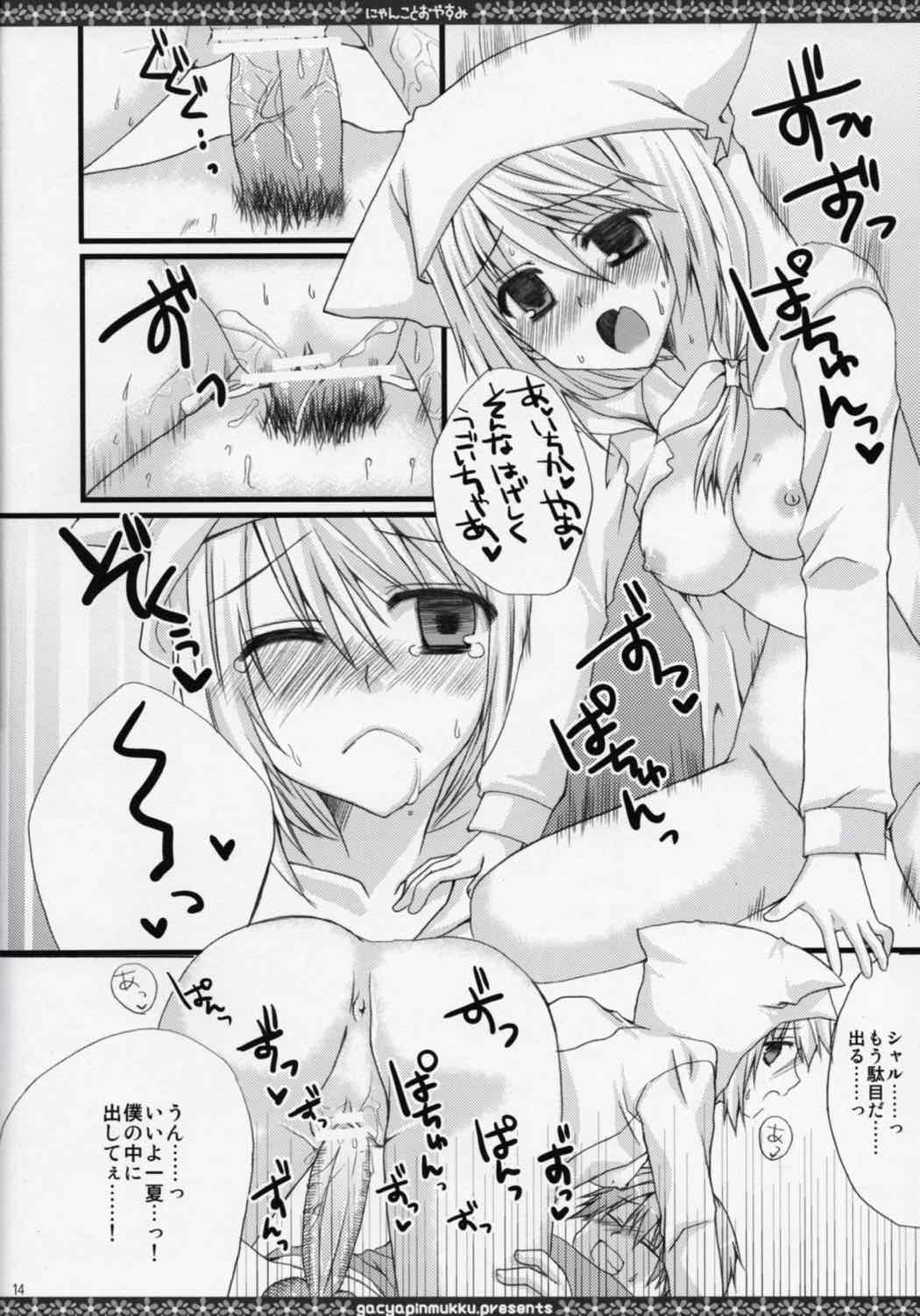 にゃんことおやすみ 13ページ
