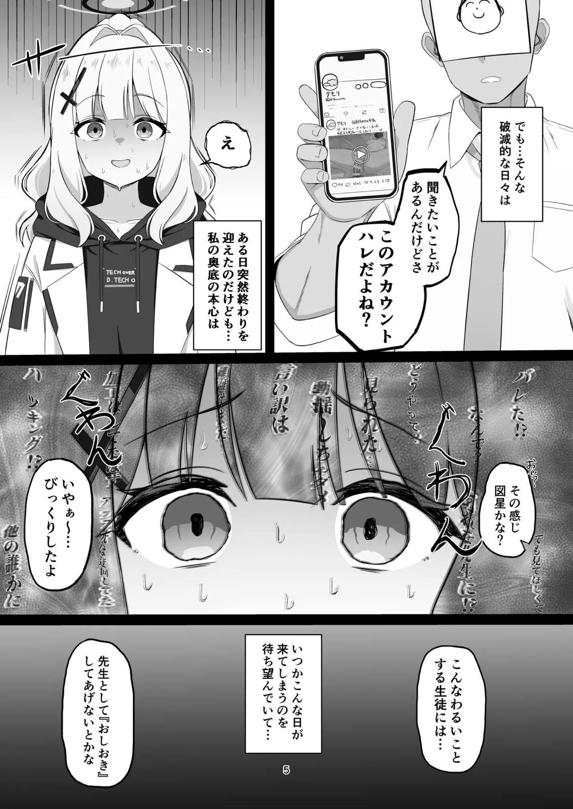 ウラアカバレ オシオキハレ 4ページ