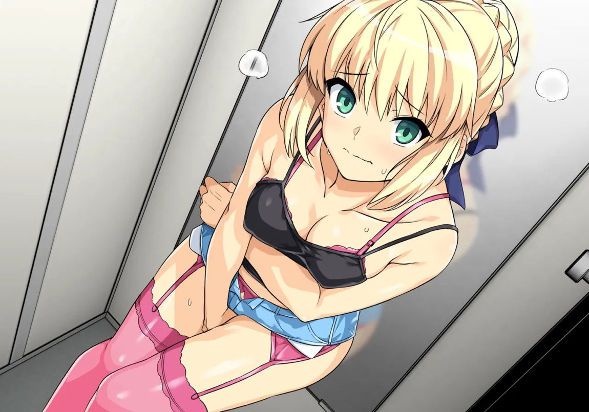 セイバーさん露出デート 1ページ
