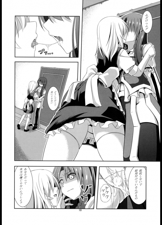 想い患った私は美鈴を欲望のままレイプした・・・妄想をしたby咲夜 9ページ