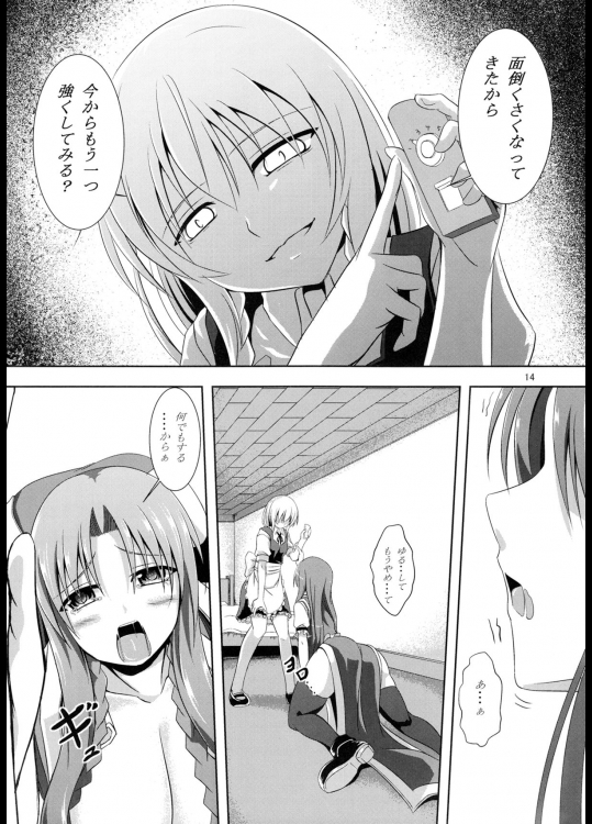 想い患った私は美鈴を欲望のままレイプした・・・妄想をしたby咲夜 13ページ