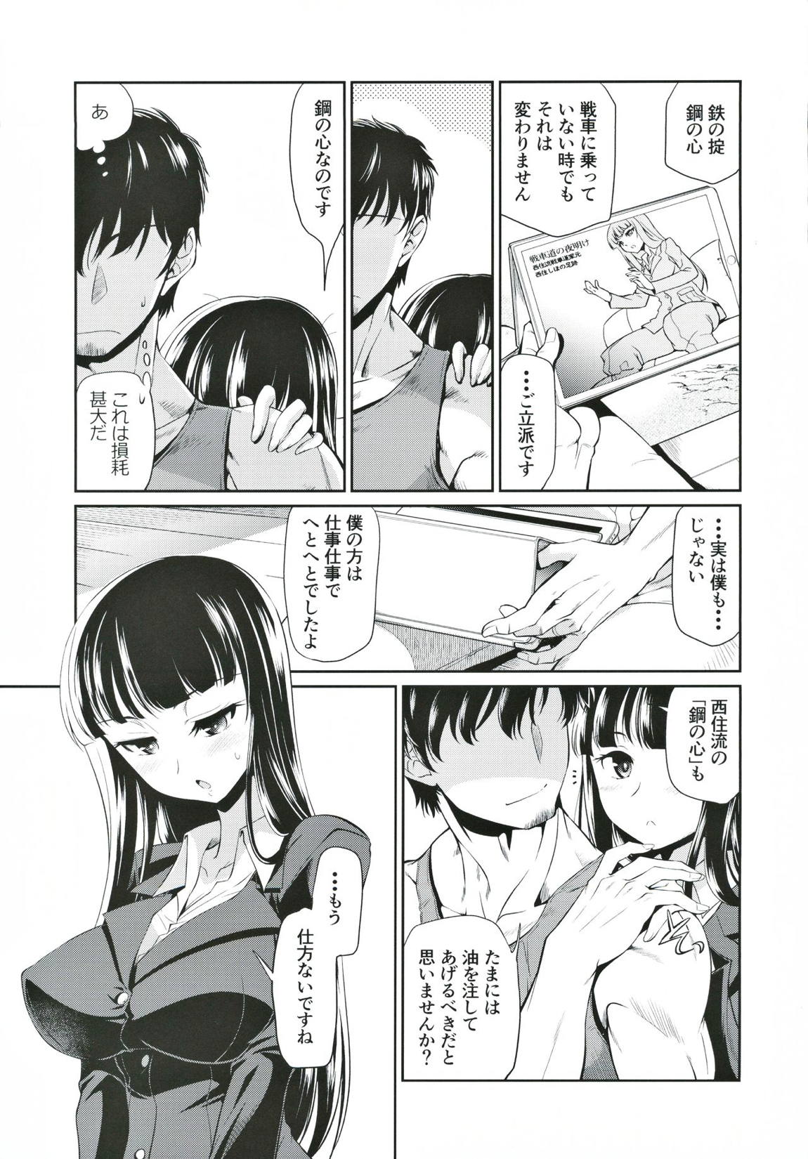 旦那さんにしか見せない顔をする西住流家元 6ページ