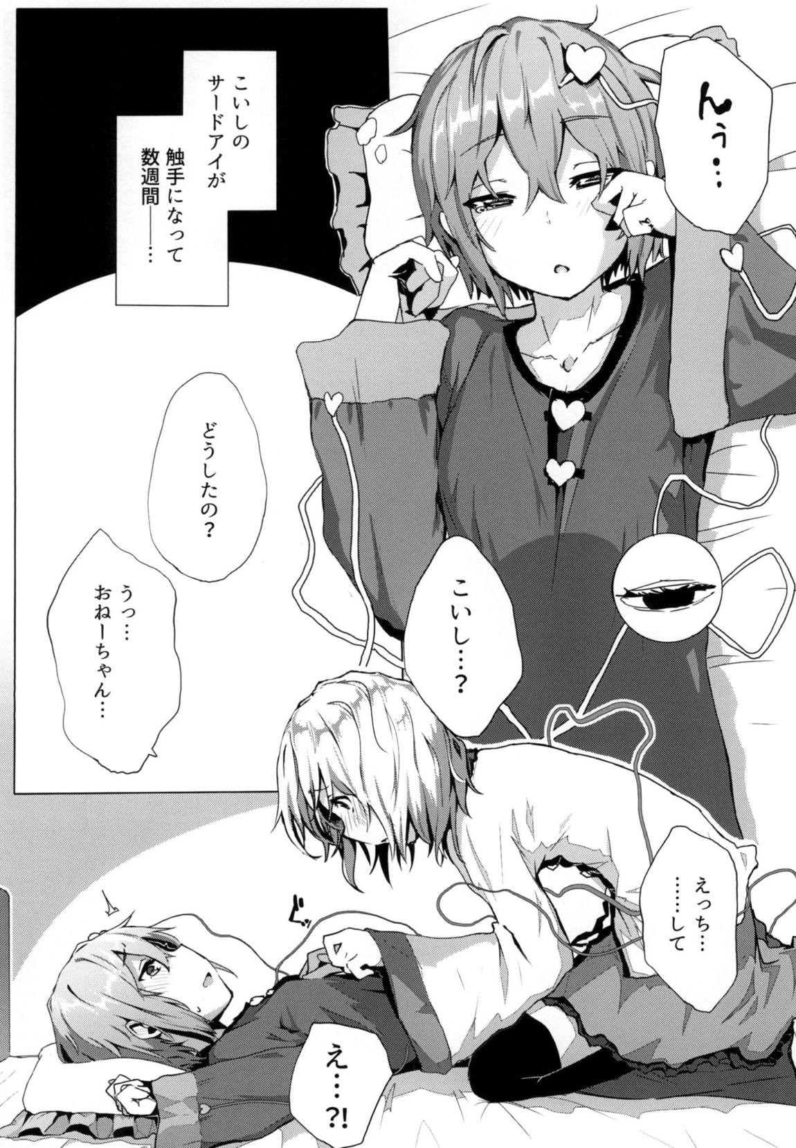 触手こいしとさとりの夜這い 3ページ