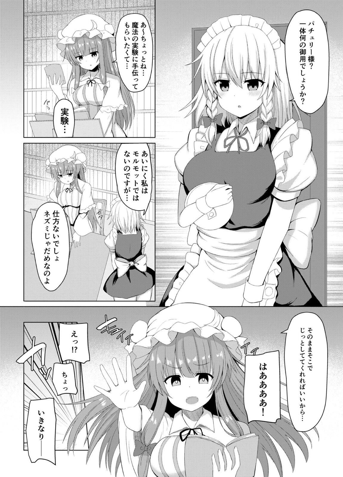 パチュリーの実験でサキュバスになった咲夜さん 3ページ