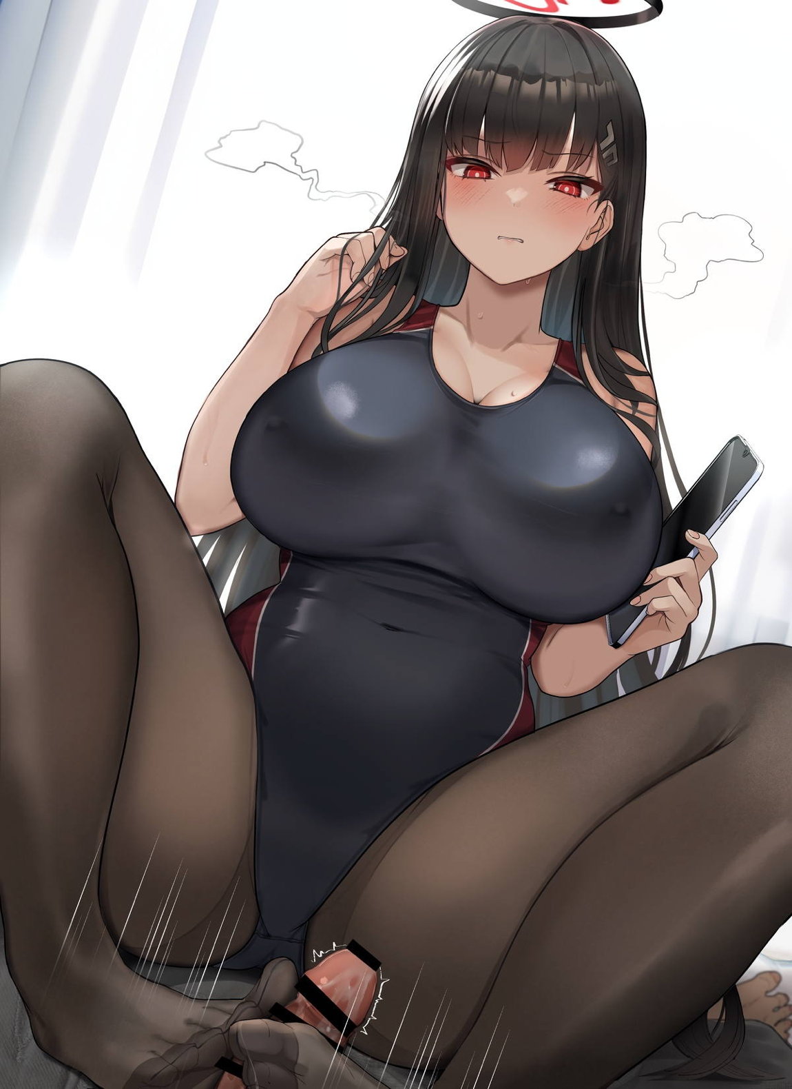 すべすべ黒タイツで足コキご奉仕プレイ♡ 8ページ
