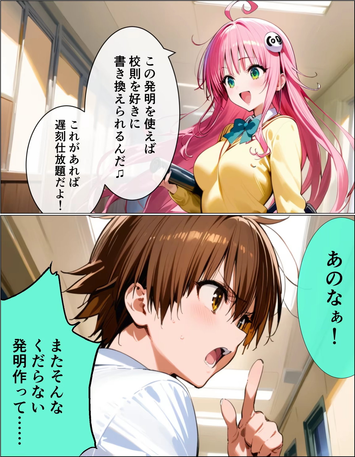 校則改変催眠-ToLOVEるヒロインを洗脳して全員寝取る話- 7ページ