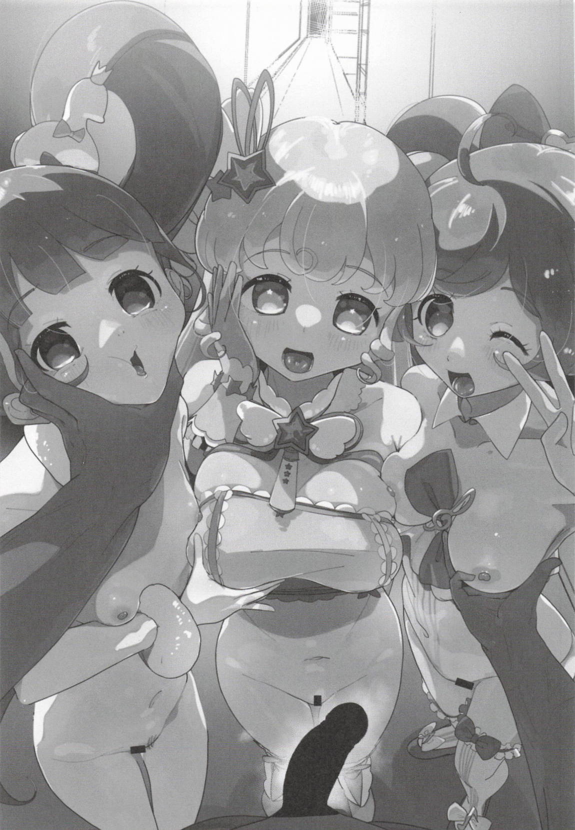女の子だけのライブ会場丸ごと洗脳 アイドル膣穴とモブ膣穴に精液コキ捨て放題 2ページ